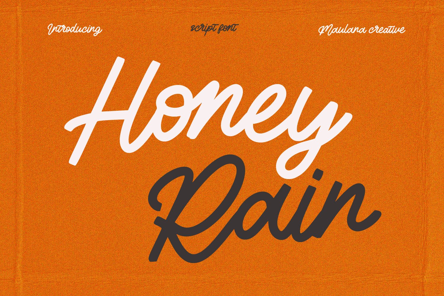 Honey Rain Signature Script Font cover image.