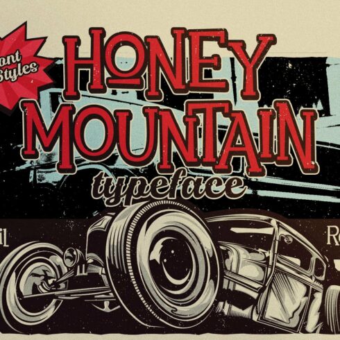 Honey Mountain Typeface cover image.