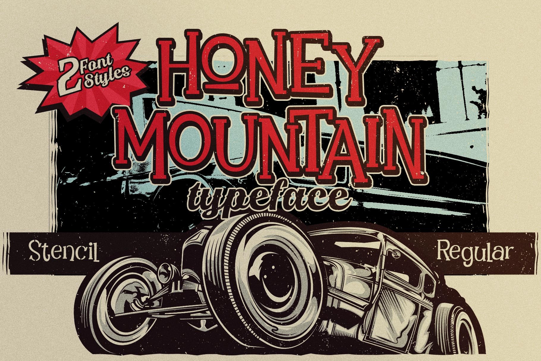 Honey Mountain Typeface cover image.