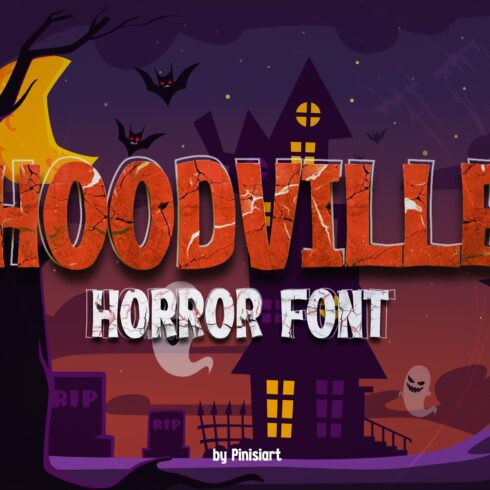 Hoodville - Horror Font cover image.