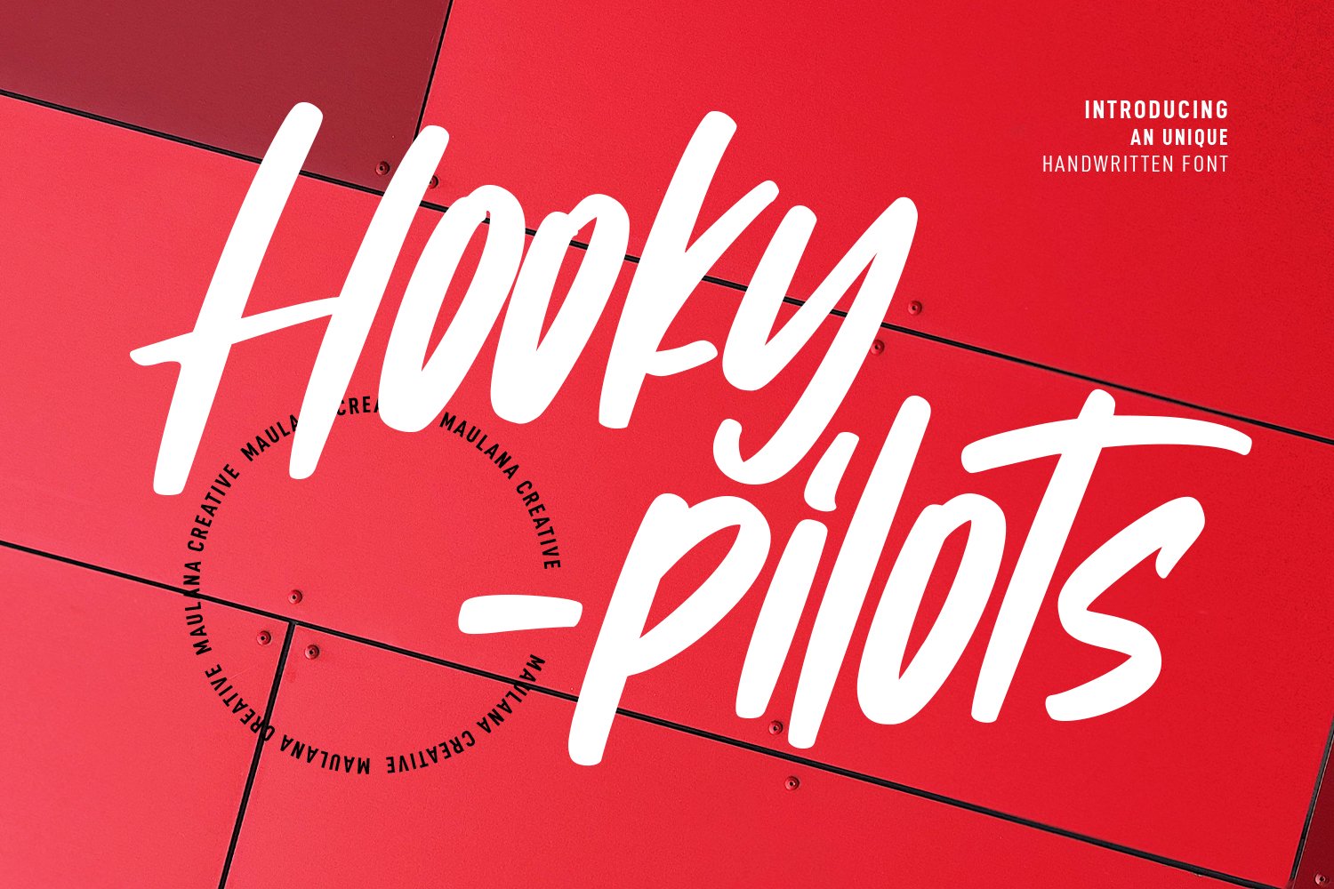 Hookypilots Unique Handwritten Font cover image.