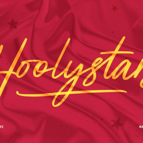 Hoolystars Marker Brush Script Font cover image.