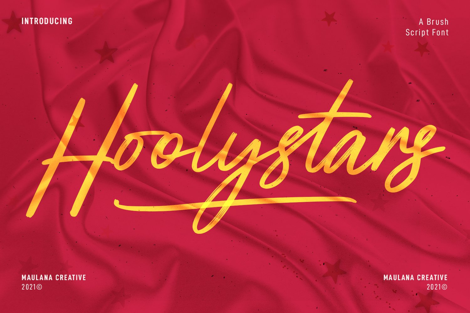 Hoolystars Marker Brush Script Font cover image.