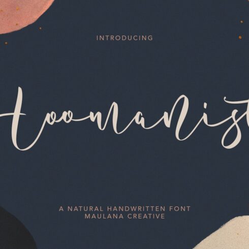 Hoomanist Natural Handwritten Font cover image.