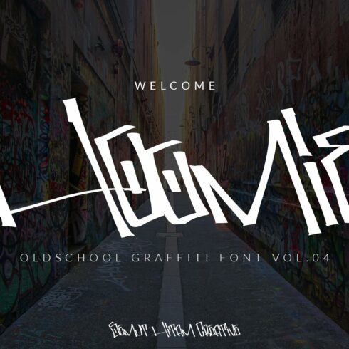 Hoomie - Graffiti Font Vol.04 cover image.