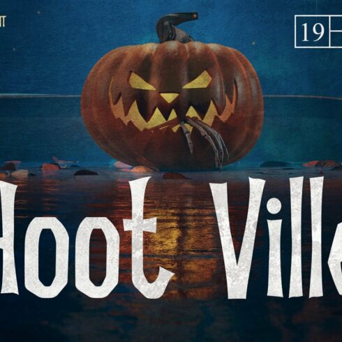 Hoot Ville – Spooky Font cover image.