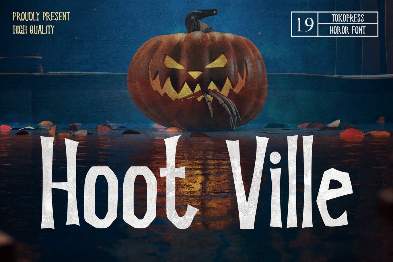 Hoot Ville – Spooky Font cover image.