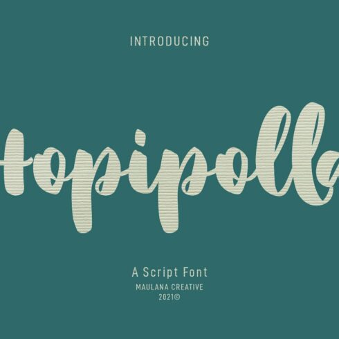 Hopipolla Script Font cover image.