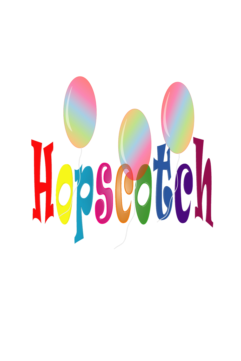 Hopscotch - TShirt Print Design pinterest preview image.
