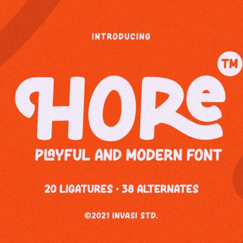 Hore - Playful Font cover image.