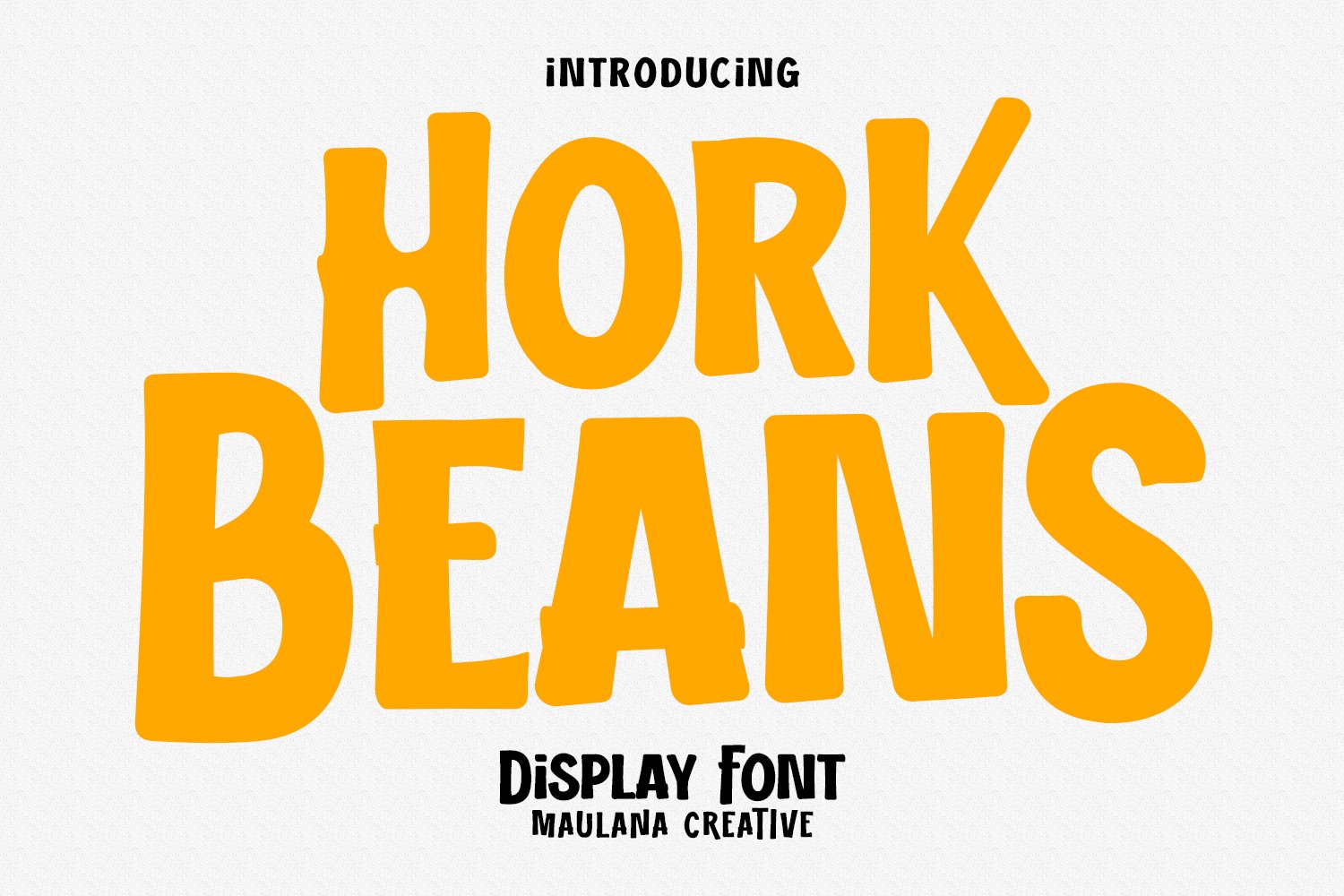 Hork Beans Handwritten Font cover image.