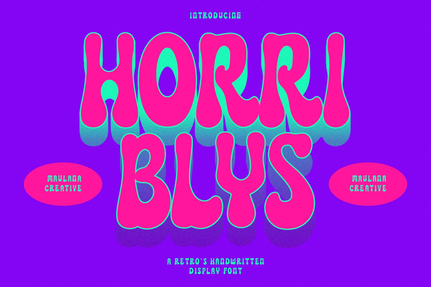 Horriblys Decorative Display Font cover image.