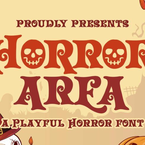 Horror Area a Playful Horror Font cover image.