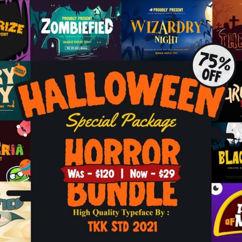 Horror Font Bundle - SALE! cover image.