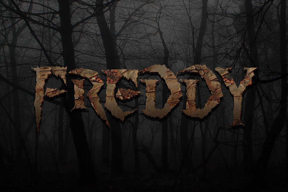 horror text effect 24