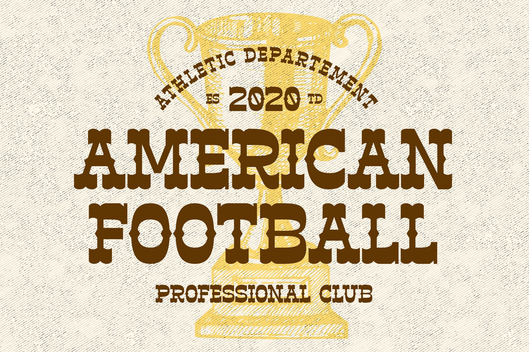 The american football professional club logo.