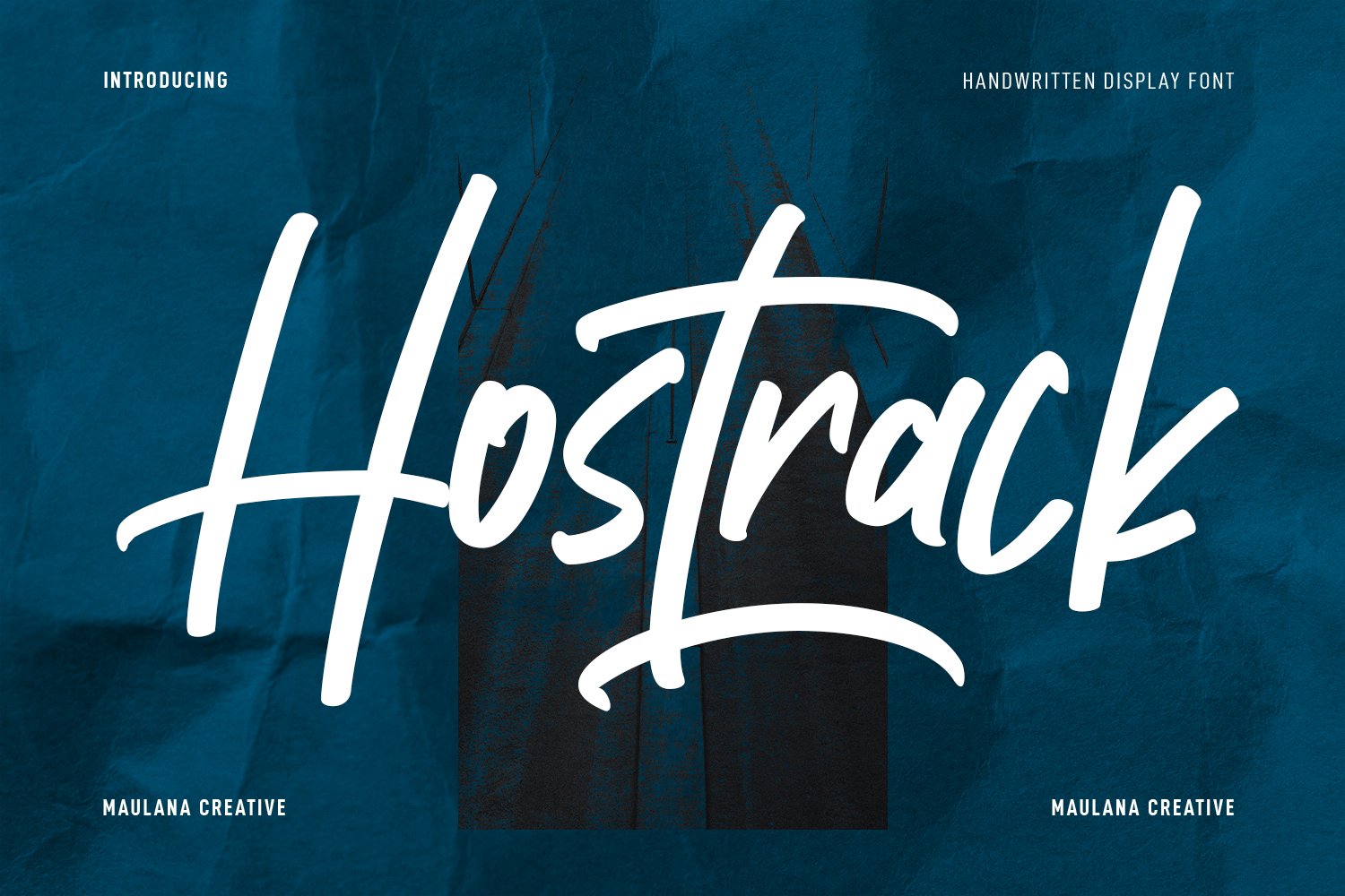 Hostrack Handwritten Font cover image.