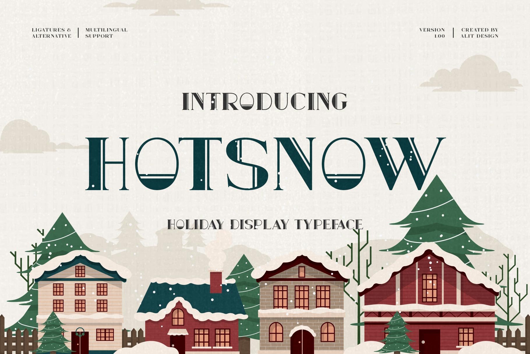Hot Snow Typeface cover image.