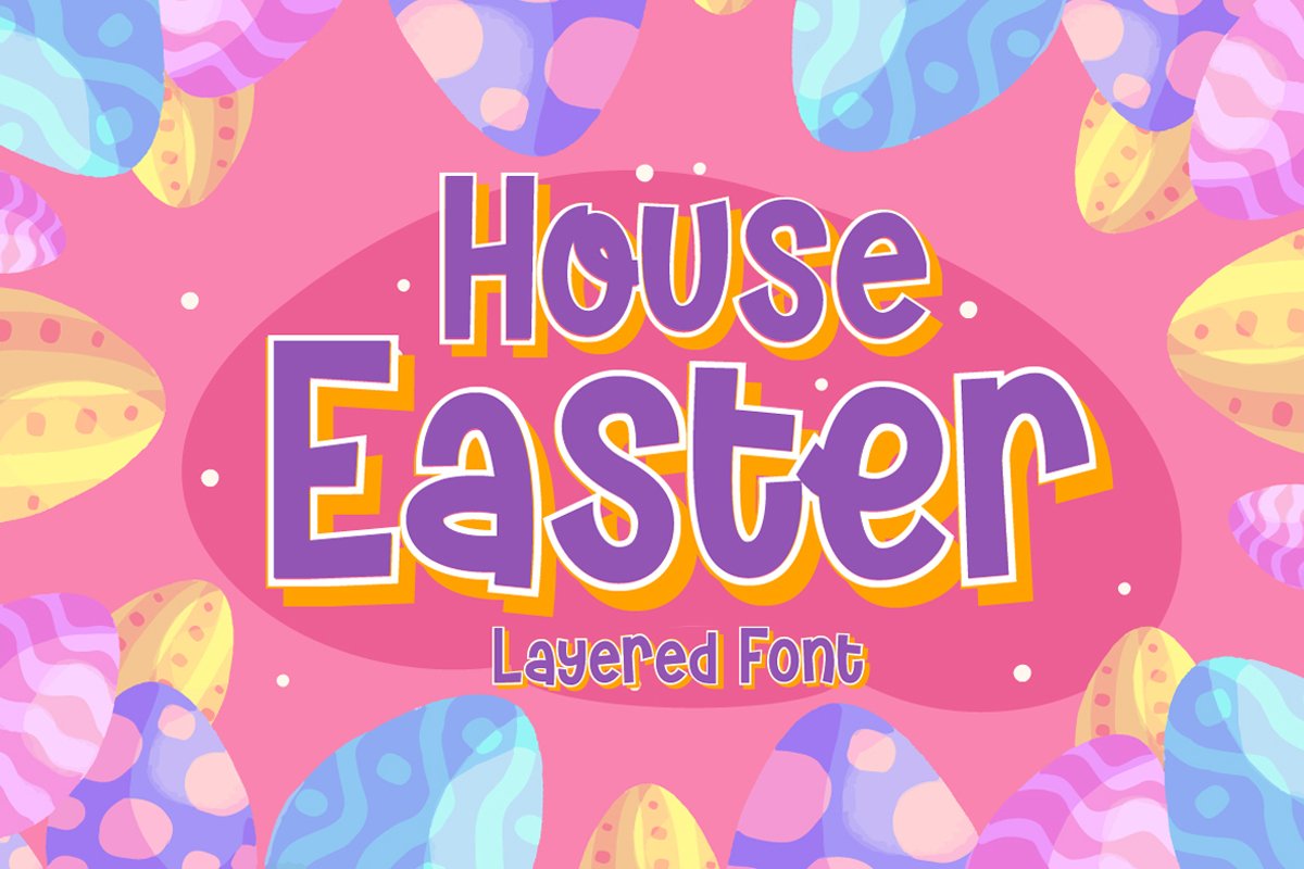 House Easter - Display Fonts Trio cover image.