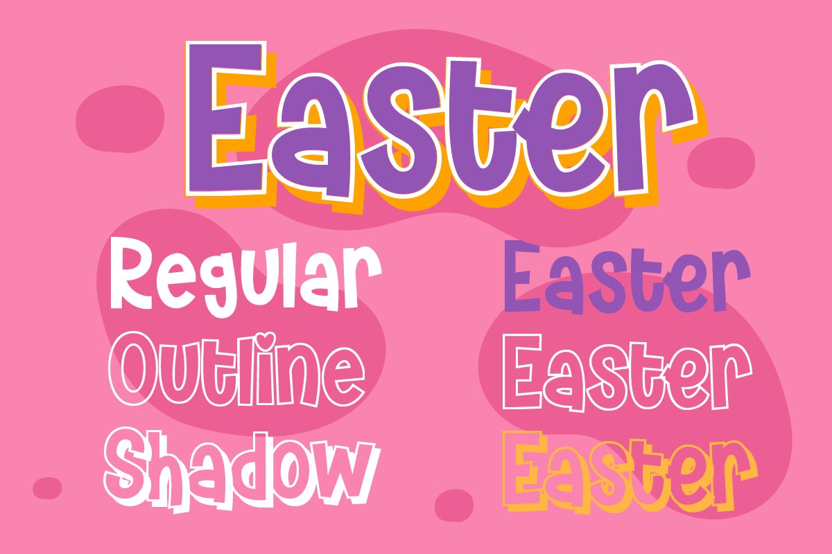 house easter display fonts 06 287