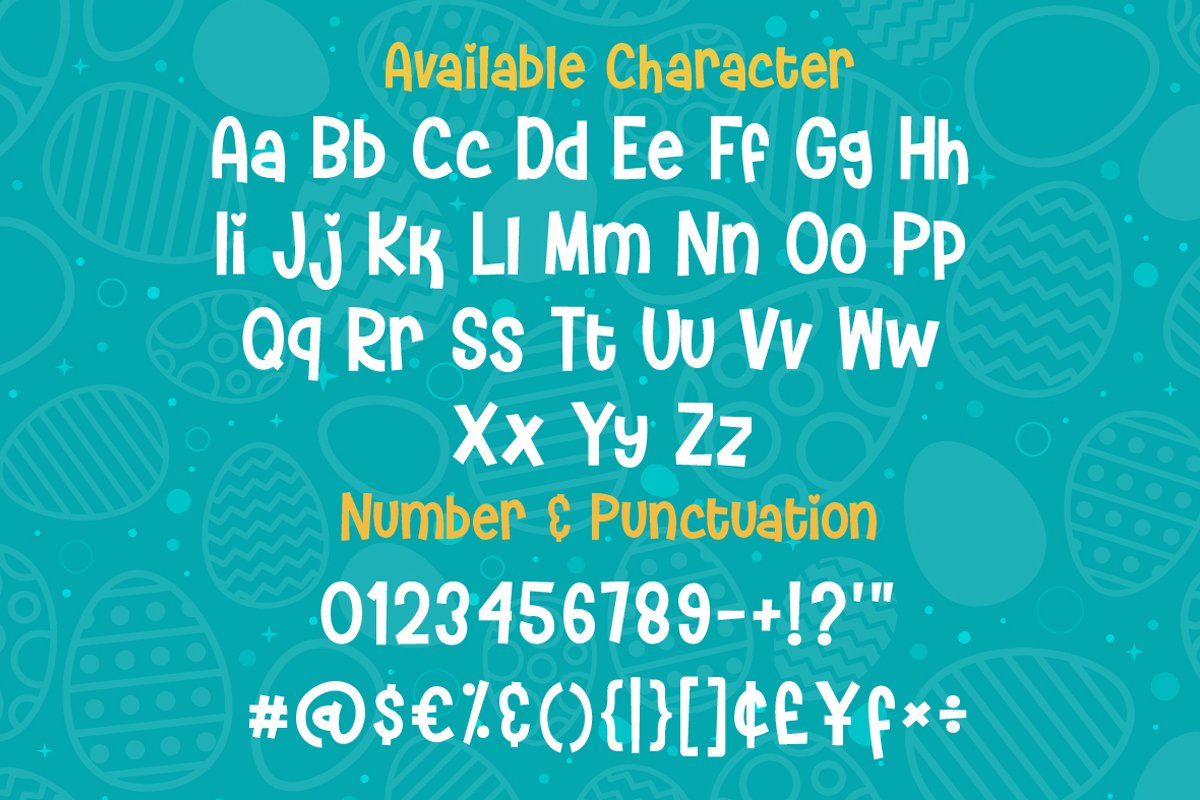 house easter display fonts 07 879