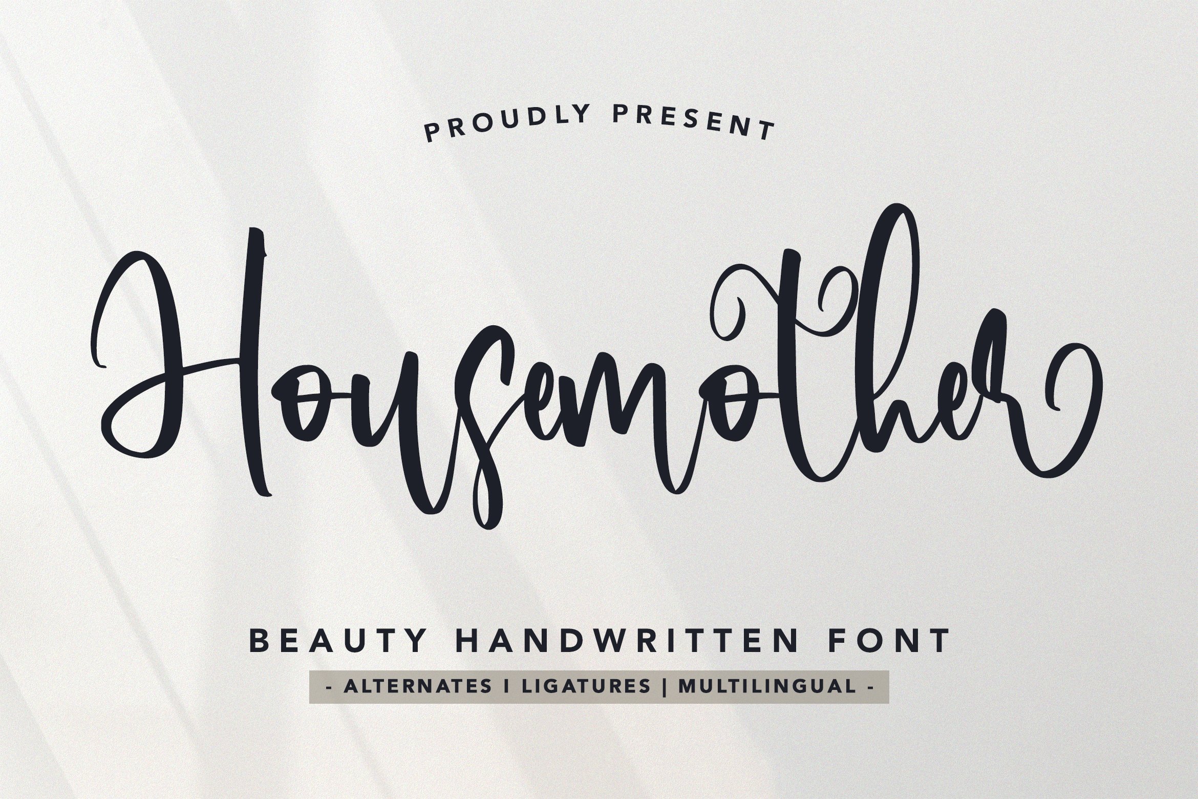 Housemother- Beauty Handwritten Font cover image.