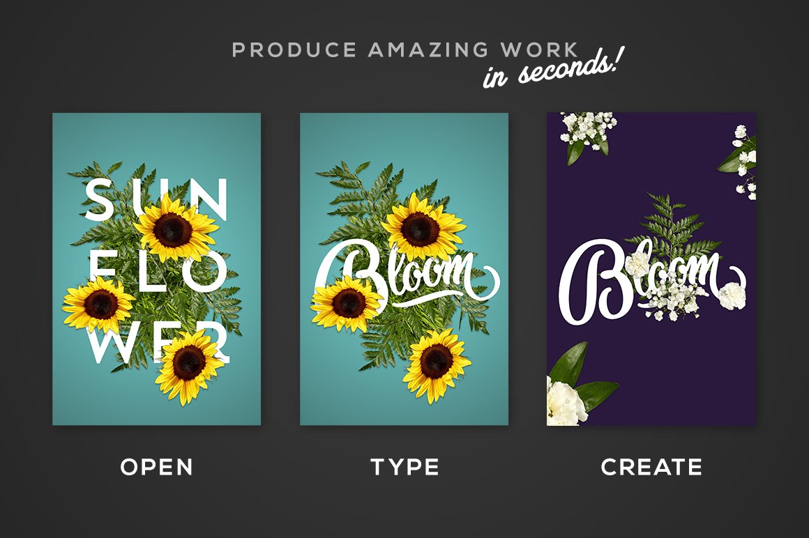 how to flower type lettering 369