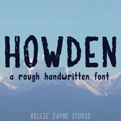 Howden Rough Handwritten Font cover image.