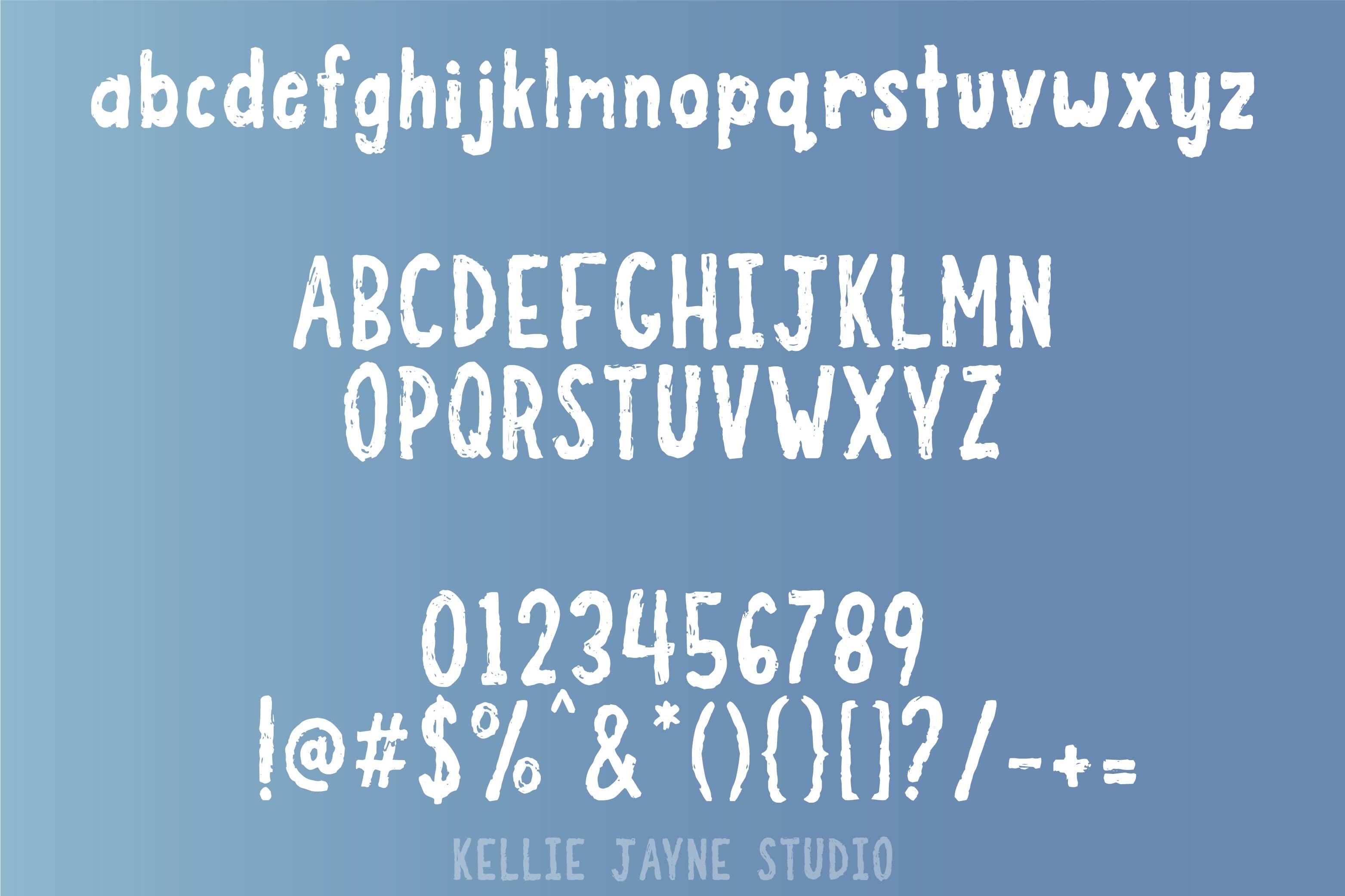 Howden Rough Handwritten Font preview image.