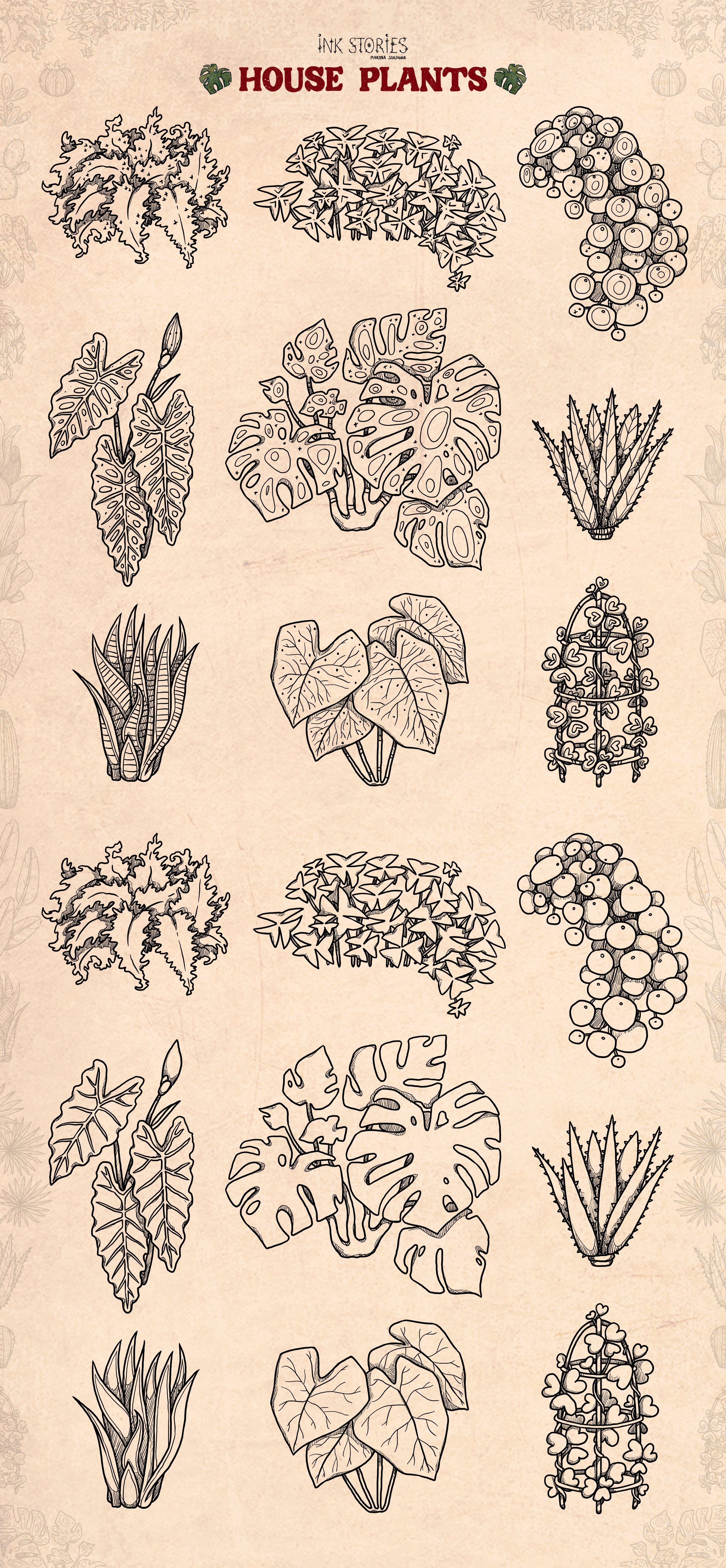 Drawing of a bunch of flowers on a sheet of paper.