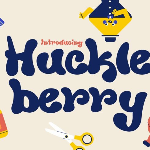 Huckleberry - Fun & Quirky Typeface cover image.