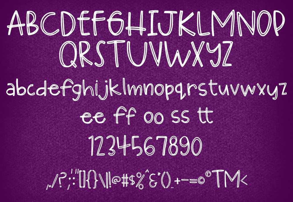Huckleberry Hand-lettered Font preview image.