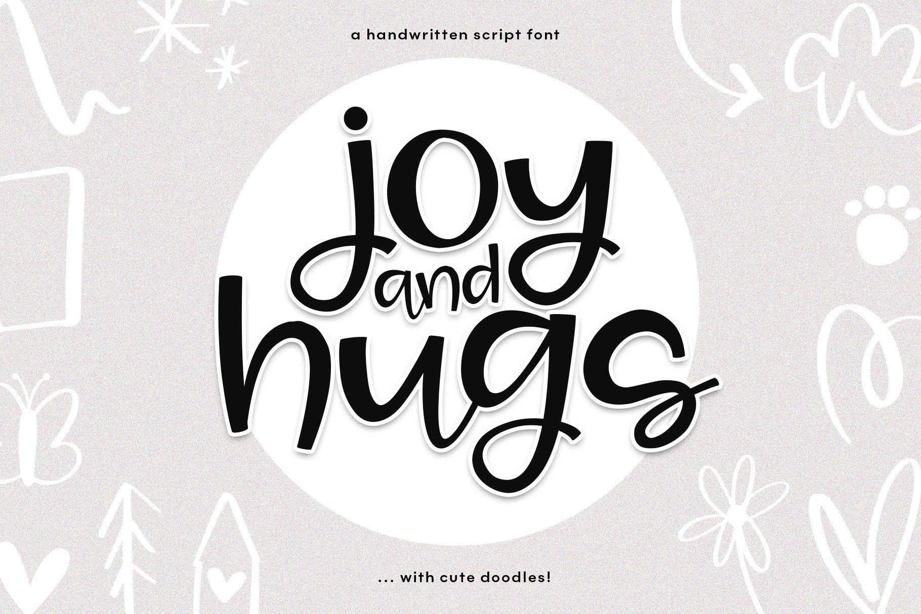 Joy & Hugs - Handwritten Script Font cover image.