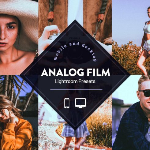 Analog Film Look Lightroom Presetscover image.