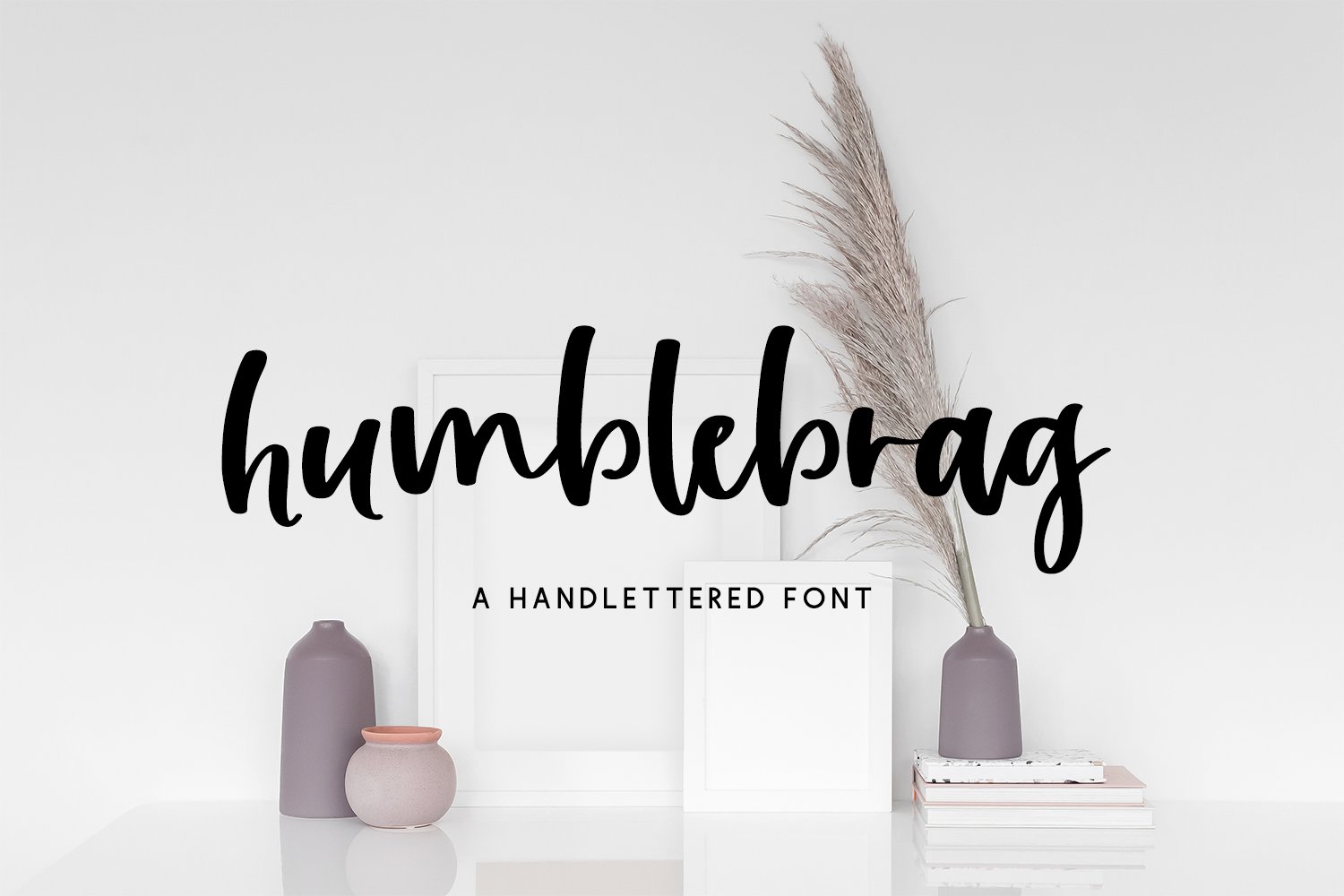 Humblebrag Script Font cover image.