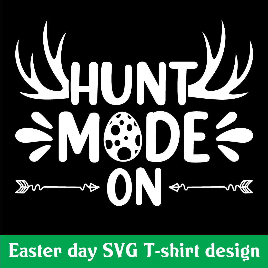 Hunt mode on SVG T-shirt design preview image.