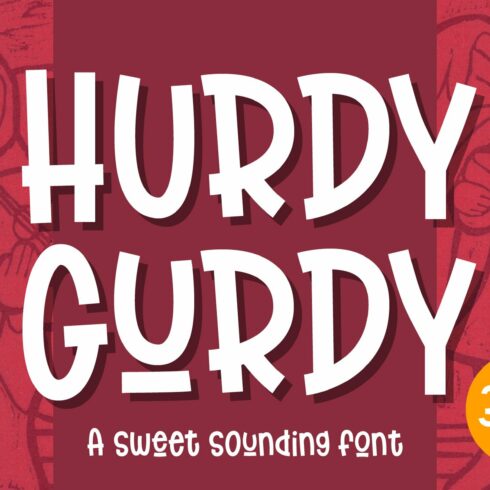 Hurdy Gurdy - a fun comic font!!!! cover image.