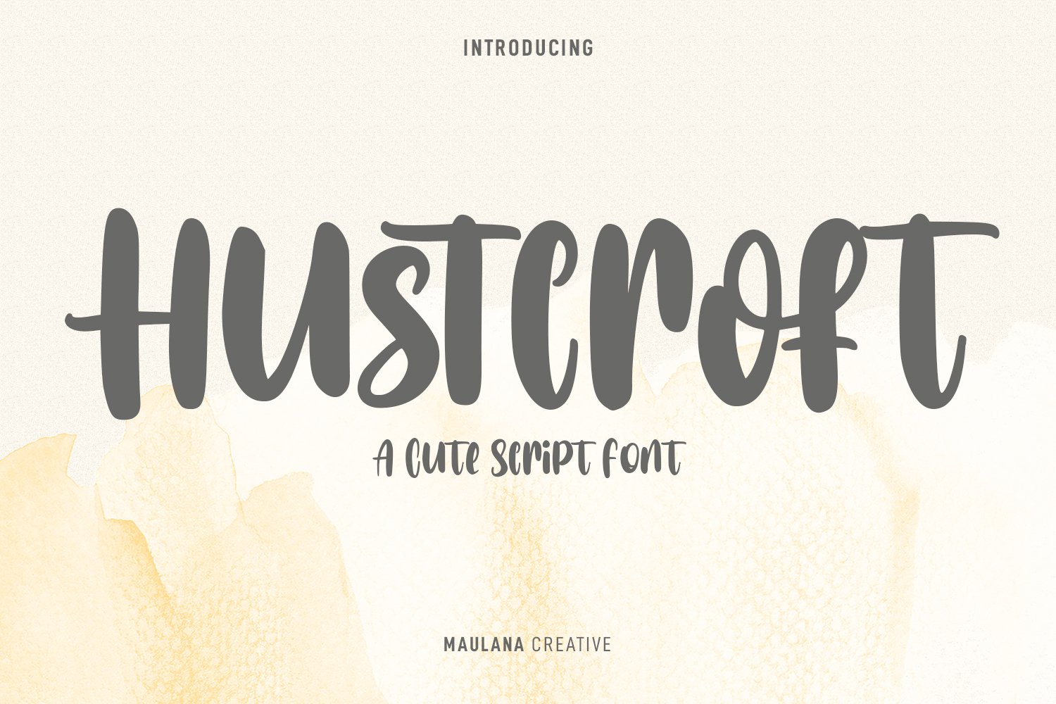 Hustcroft Handwritten Font cover image.