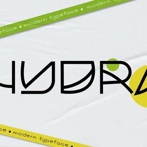 Hydra - Experimental Typeface cover image.