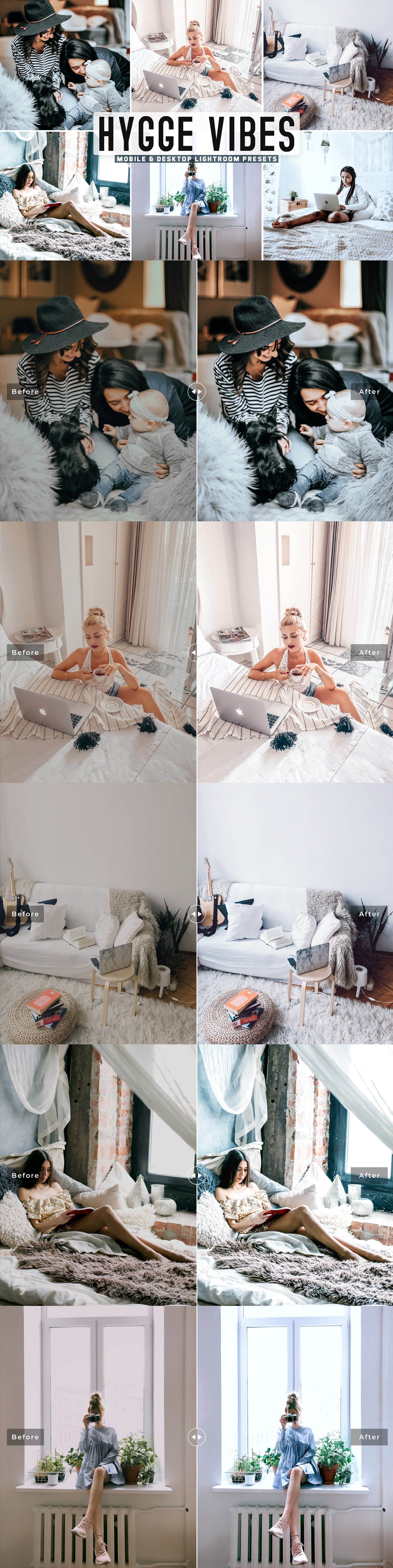 Hygge Vibes Pro Lightroom Presetscover image.