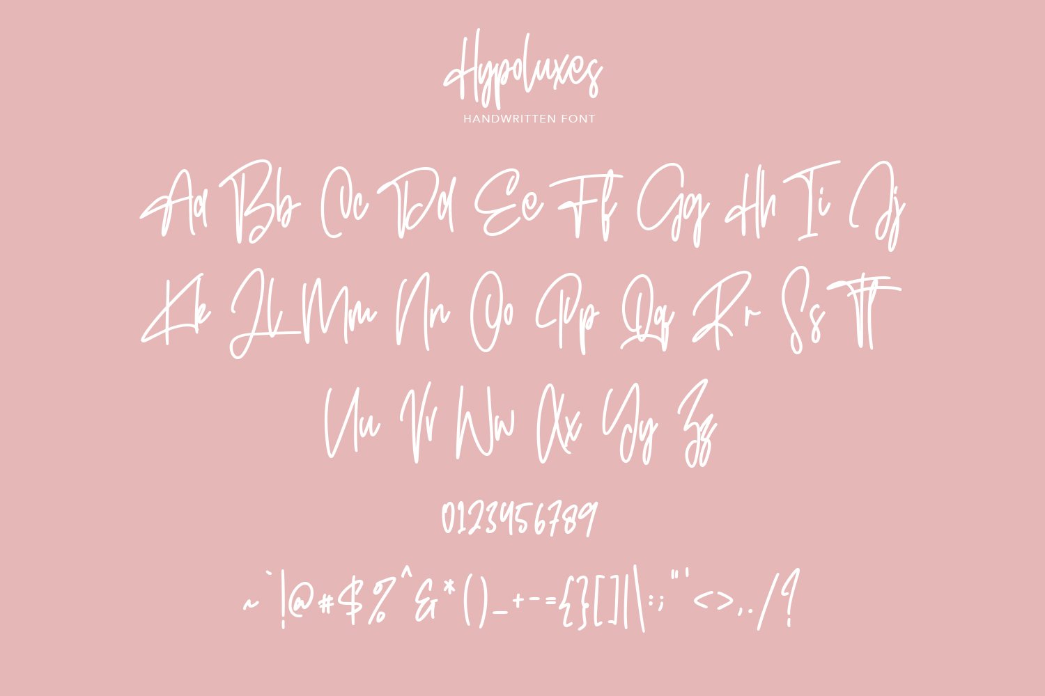 hypoluxes handwritten signature handmade brush font 7 723