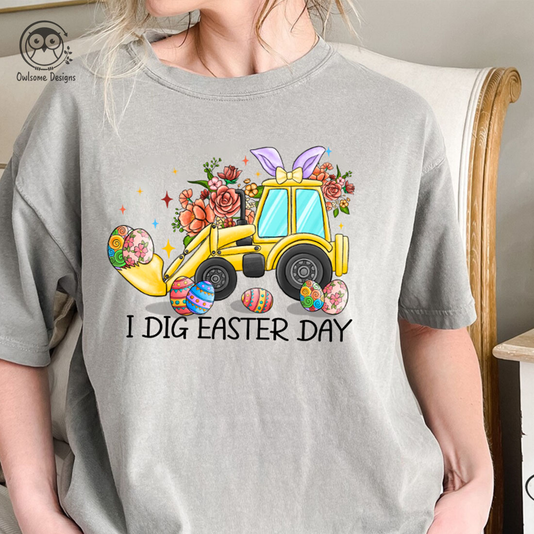 I Dig Easter Day PNG Sublimation preview image.