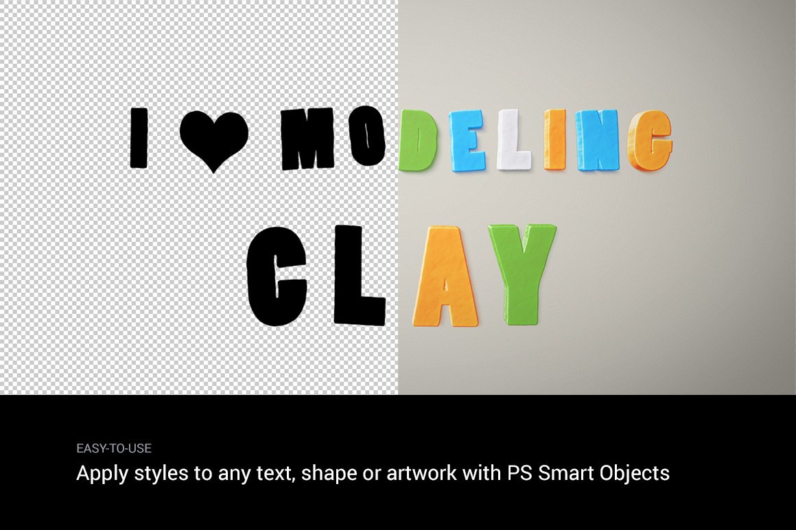 I ♥ Modeling Clay — Text Effectspreview image.