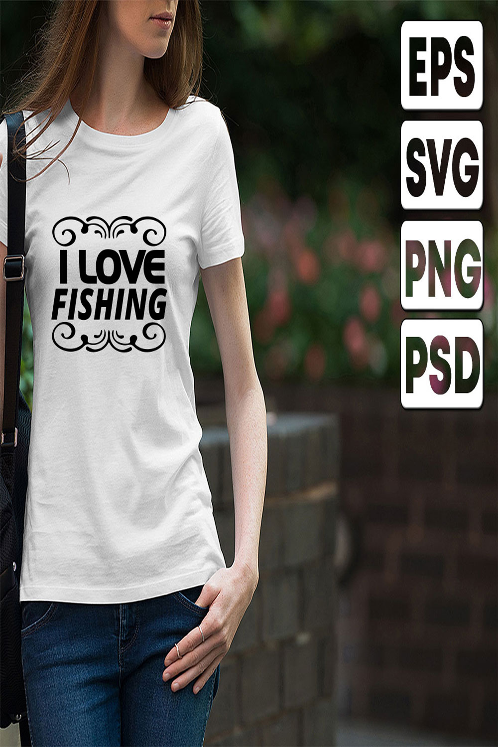 I-Love-fishing pinterest preview image.