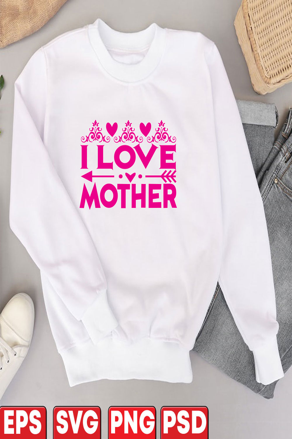 I Love Mother pinterest preview image.