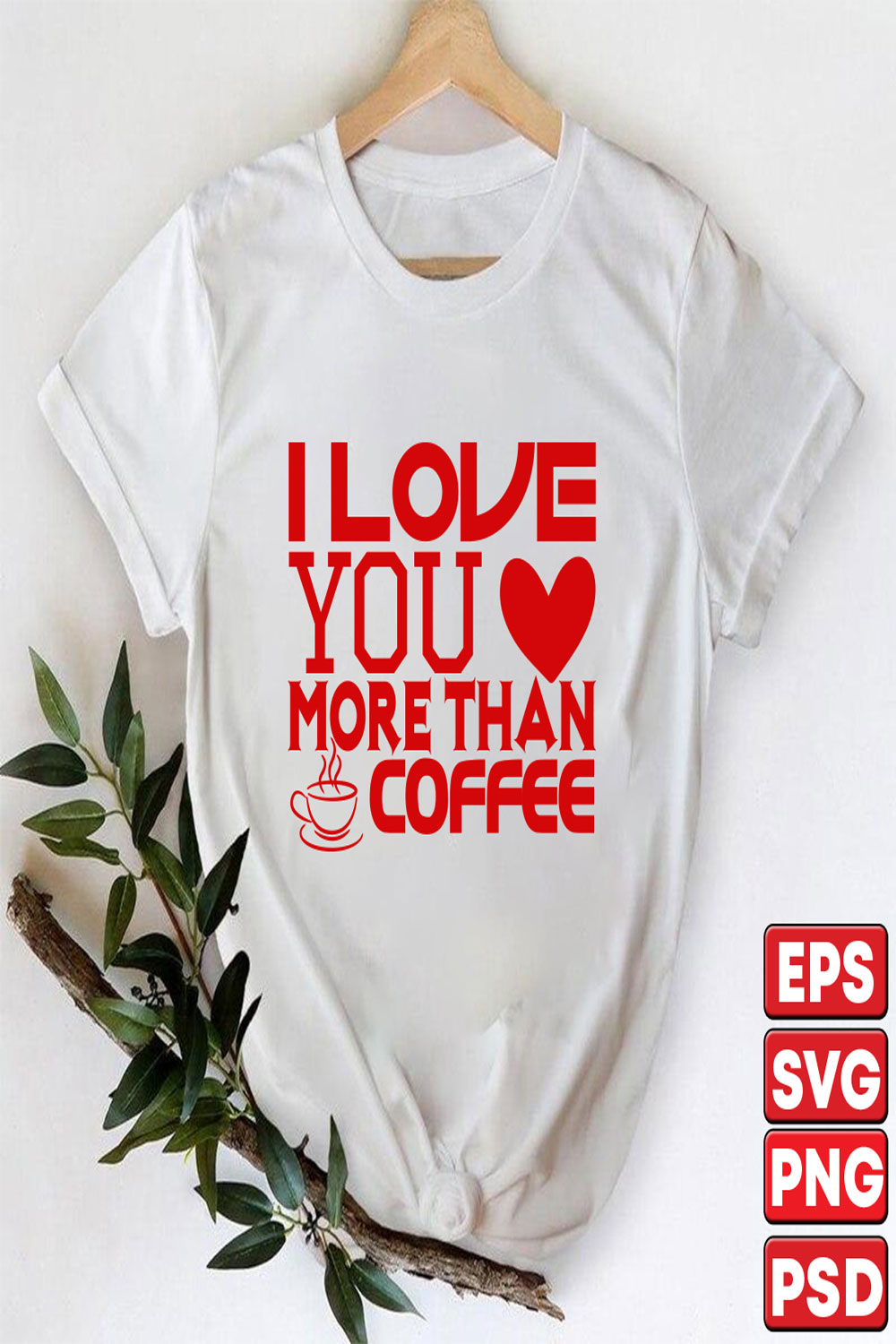 I love you more than coffee pinterest preview image.