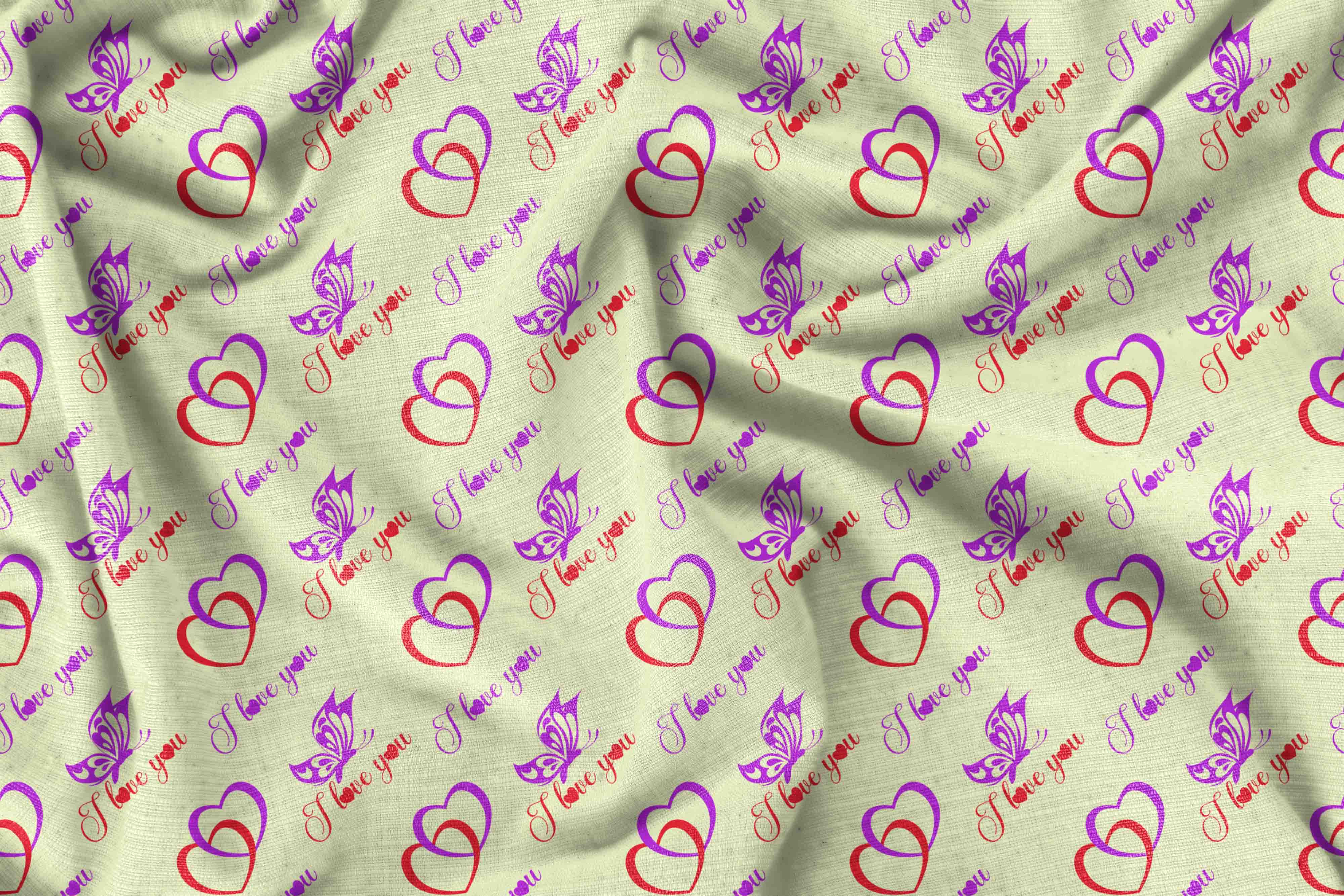 i love you valentines seamless pattern design mockup 03 839