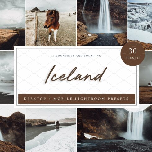 30 x Lightroom Presets, Icelandcover image.