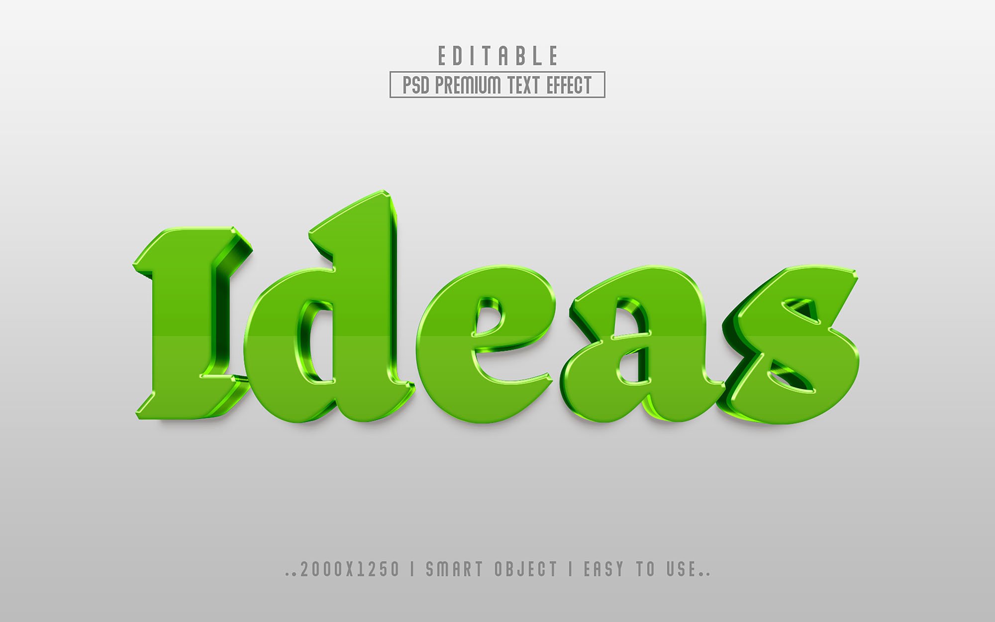 Sweet 3D Editable Text Effect stylecover image.