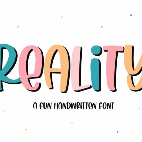 Reality | Fun Handwritten Font cover image.